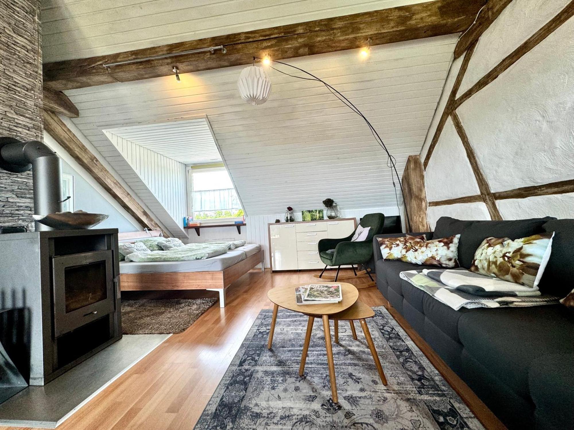 Hof Vierzehnender Im Hohen Venn - 70Qm Fachwerk-Studio - Grosses Wohn-Schlafzimmer Mit Dachterrasse Und Kaminofen - Separate Kueche - Perfekt Fuer Paare - Monschau - Eifel - Hunde Willkommen - Islandpferde Exteriör bild